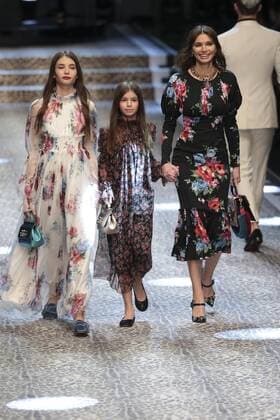 Milan woman s Fashion Week Fall Winter 2017 2018. D&G Fashion Show Pictured: model  Copyright: xSickix xIPAx xFotosickix