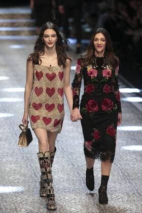 Milan woman s Fashion Week Fall Winter 2017 2018. D&G Fashion Show Pictured: model  Copyright: xSickix xIPAx xFotosickix