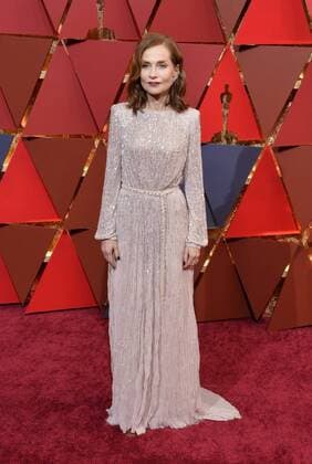 Actress Isabelle Huppert arrives on the red carpet for the 89th annual Academy Awards at the Dolby Theatre in the Hollywood section of Los Angeles on February 26, 2017.  LAP20170226735 JIMxRUYMEN