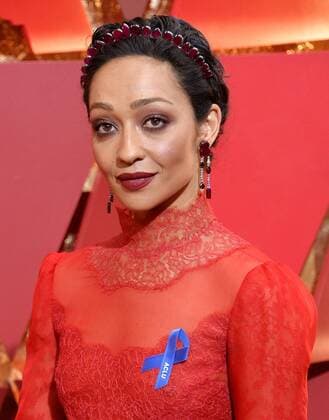 Actress Ruth Negga arrives on the red carpet for the 89th annual Academy Awards at the Dolby Theatre in the Hollywood section of Los Angeles on February 26, 2017.  LAP20170226851 JIMxRUYMEN