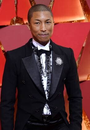 Musician Pharrell Williams arrives on the red carpet for the 89th annual Academy Awards at the Dolby Theatre in the Hollywood section of Los Angeles on February 26, 2017.  LAP20170226076 JIMxRUYMEN