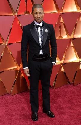 Musician Pharrell Williams arrives on the red carpet for the 89th annual Academy Awards at the Dolby Theatre in the Hollywood section of Los Angeles on February 26, 2017.  LAP20170226078 JIMxRUYMEN