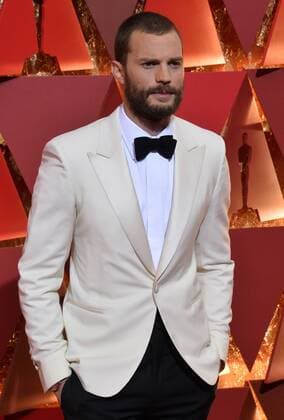 Actor Jamie Dornan arrives on the red carpet for the 89th annual Academy Awards at the Dolby Theatre in the Hollywood section of Los Angeles on February 26, 2017.  LAP20170226979 JIMxRUYMEN