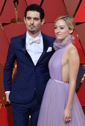 Director Damien Chazelle and actress Olivia Hamilton arive on the red carpet for the 89th annual Academy Awards at the Dolby Theatre in the Hollywood section of Los Angeles on February 26, 2017.  LAP20170226984 JIMxRUYMEN