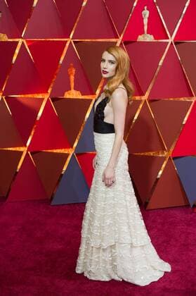 (170227) -- LOS ANGELES, Feb. 26, 2017 -- U.S. actress Emma Roberts arrives for the red carpet of the 89th Academy Awards at the Dolby Theater in Los Angeles, the United States, on Feb. 26, 2017. )(gj) U.S.-LOS ANGELES-OSCAR-RED CARPET YangxLei 