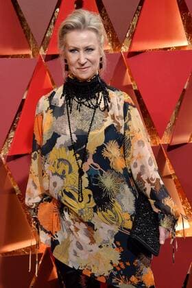 Costume designer Joanna Johnston arrives on the red carpet for the 89th annual Academy Awards at the Dolby Theatre in the Hollywood section of Los Angeles on February 26, 2017.  LAP20170226474 JIMxRUYMEN