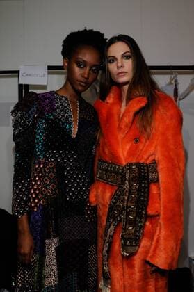 Italy: Maurizio Pecoraro Show and Backstage Maurizio Pecoraro, backstage. Milan fashion week women F W 2017-2018  GaetanoxxPiazzolla