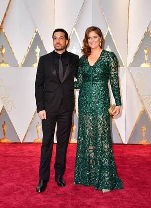 Ezra Edelman and Caroline Waterlow arrive on the red carpet for the 89th annual Academy Awards at the Dolby Theatre in the Hollywood section of Los Angeles on February 26, 2017.  LAP2017022900 KEVINxDIETSCH