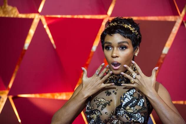 Themen der Woche (170227) -- LOS ANGELES, Feb. 26, 2017 -- Actress Janelle Monae arrives for the red carpet of the 89th Academy Awards at the Dolby Theater in Los Angeles, the United States, on Feb. 26, 2017. )(gj) U.S.-LOS ANGELES-OSCAR-RED CARPET YangxLei 