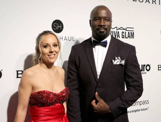Actor Mike Colter and his wife Iva arrive for the Elton John Aids Foundation s 25th annual Academy Awards viewing party at West Hollywood Park in Los Angeles on February 26, 2017.  LAP201702263019 HOWARDxSHEN