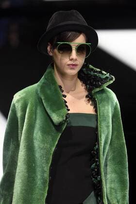 Milan woman s Fashion Week Fall Winter 2017 2018 Giorgio Armani Fashion Show Pictured  Copyright: xSimonaxChiocciax xIPAx xFotosickix