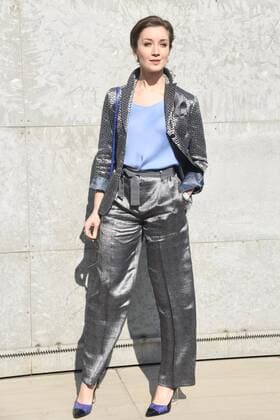 Milan woman s Fashion Week Fall Winter 2017 2018 Giorgio Armani Arrivals Pictured Carli Paoli  Copyright: xSimonaxChiocciax xIPAx xFotosickix