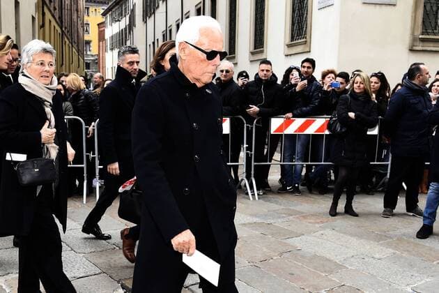 Mailand, Trauerfeier Beerdigung Franca Sozzani Giorgio Armani 
