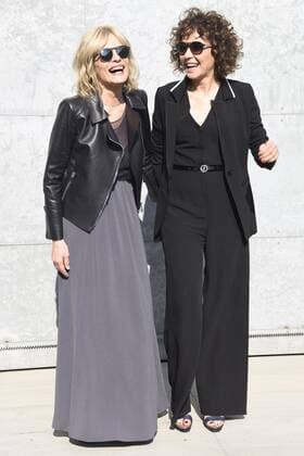 Mailand Fashion Week - Prominente bei Armani Milan woman s Fashion Week Fall Winter 2017 2018 Giorgio Armani Arrivals Pictured Isabella Ferrari Valeria Golino  Copyright: xSimonaxChiocciax xIPAx xFotosickix