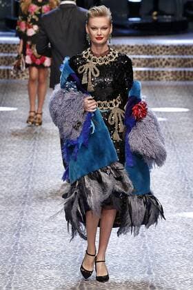 . 26 02 2017. Milan, Italy. Dolce & Gabbana show at Milan Fashion Week for Autumn Winter 2017 .  xi-Imagesx IIM-14520-0186