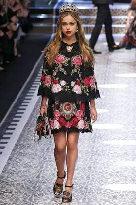 . 26 02 2017. Milan, Italy. Dolce & Gabbana show at Milan Fashion Week for Autumn Winter 2017 .  xi-Imagesx IIM-14520-0192