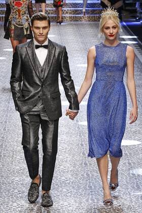 . 26 02 2017. Milan, Italy. Dolce & Gabbana show at Milan Fashion Week for Autumn Winter 2017 .  xi-Imagesx IIM-14520-0276