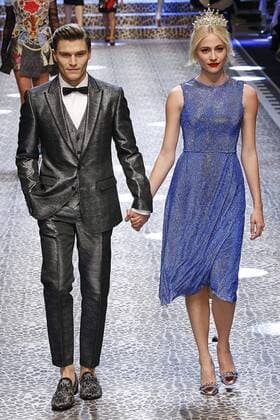. 26 02 2017. Milan, Italy. Dolce & Gabbana show at Milan Fashion Week for Autumn Winter 2017 .  xi-Imagesx IIM-14520-0278