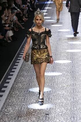 . 26 02 2017. Milan, Italy. Dolce & Gabbana show at Milan Fashion Week for Autumn Winter 2017 .  xi-Imagesx IIM-14520-0310