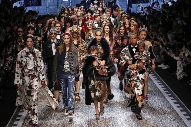 . 26 02 2017. Milan, Italy. Dolce & Gabbana show at Milan Fashion Week for Autumn Winter 2017 .  xi-Imagesx IIM-14520-0309