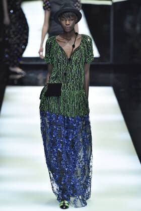 Mailand Fashion Week - Giorgio Armani . 27 02 2017. Milan, Italy. Giorgio Armani show at Milan Fashion Week for Autumn Winter 2017.  xi-Imagesx IIM-14521-0058