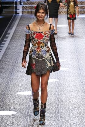. 26 02 2017. Milan, Italy. Dolce & Gabbana show at Milan Fashion Week for Autumn Winter 2017 .  xi-Imagesx IIM-14520-0287
