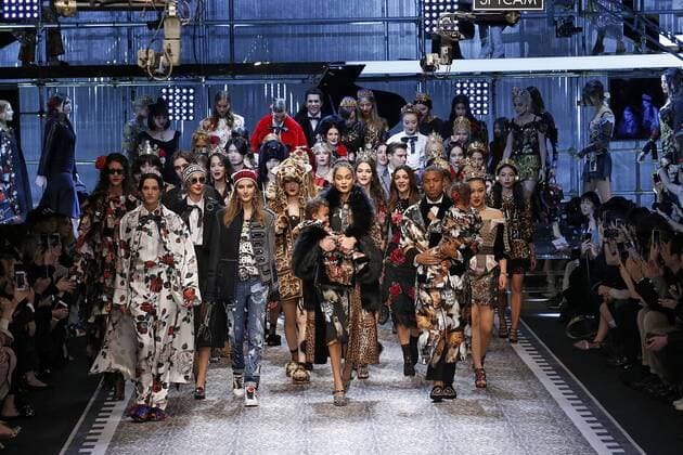 . 26 02 2017. Milan, Italy. Dolce & Gabbana show at Milan Fashion Week for Autumn Winter 2017 .  xi-Imagesx IIM-14520-0298