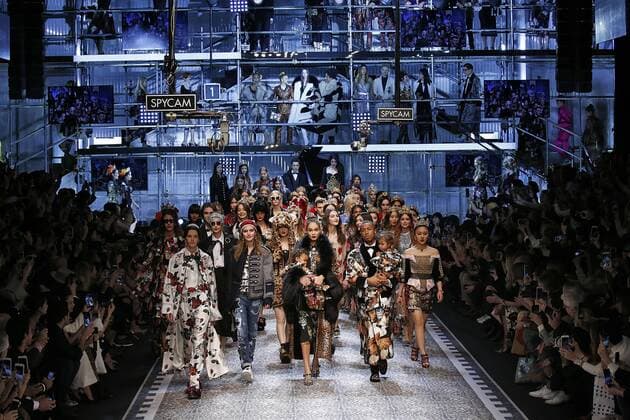 . 26 02 2017. Milan, Italy. Dolce & Gabbana show at Milan Fashion Week for Autumn Winter 2017 .  xi-Imagesx IIM-14520-0303