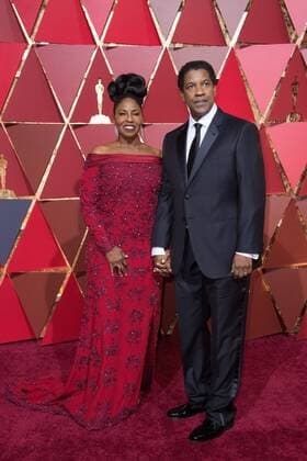 Feb 26, 2017 - Hollywood, California, U.S - DENZEL WASHINGTON, Oscar nominee, and Pauletta Washington arrive on the red carpet of The 89th Oscars at the Dolby Theatre in Hollywood, CA on Sunday, February 26, 2017. Hollywood U.S - ZUMAz03_ 20170226_sho_z03_536 Copyright: xMichaelxYadax