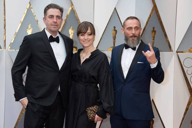 Feb 26, 2017 - Hollywood, California, U.S - Oscar-nominee Martin Zandvliet, Roland Moller and guest arrive at The 89th Oscars at the Dolby Theatre in Hollywood, CA on Sunday, February 26, 2017. Hollywood U.S - ZUMAz03_ 20170226_sho_z03_301 Copyright: xAMPASx