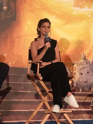 SHANGHAI, CHINA - FEBRUARY 28: British actress Emma Watson attends the press conference of American director Bill Condon s film Beauty and the Beast on February 28, 2017 in Shanghai, China.  Copyright: xVCGx CFP500764333