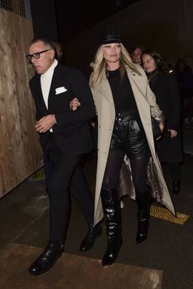 Kate Moss - Ankunft Modenschau Yves St Laurent - Paris - 28 02 2017 JBAutissier Panoramic 