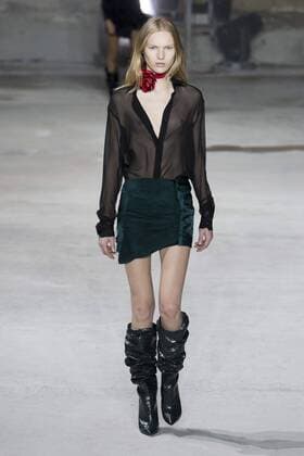 215948 Marineau Starface 2017-02-28 Paris France Paris Fashion Week. Défilé PAP Automne-hiver 2017. Saint Laurent. Saint Laurent , autumn-winter 2017 Paris, France Paris fashion week. Parade ready to wear fall winter 2017. Editorial use only _sans_perso  Copyright: xMarineaux STAR_215948_047