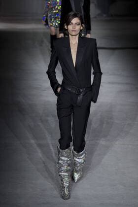 215948 Marineau Starface 2017-02-28 Paris France Paris Fashion Week. Défilé PAP Automne-hiver 2017. Saint Laurent. Saint Laurent , autumn-winter 2017 Paris, France Paris fashion week. Parade ready to wear fall winter 2017. Editorial use only _sans_perso  Copyright: xMarineaux STAR_215948_073