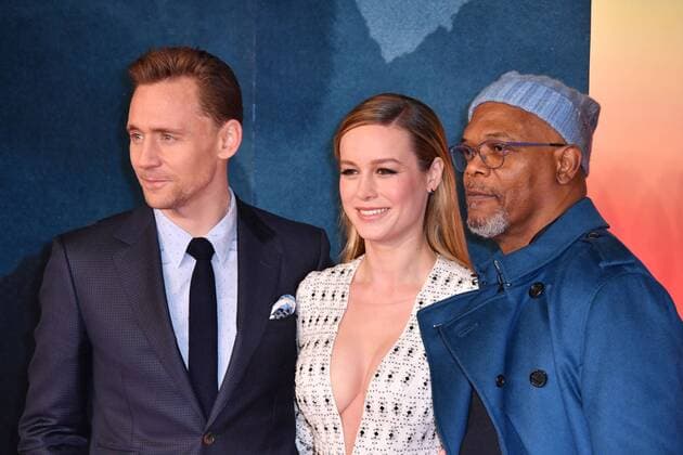 . 28 02 2017. London, United Kingdom. Tom Hiddleston, Brie Larson, Samuel L Jackson attend Kong Skull Island European film premiere. Premiere of King Kong origins story, focusing on the famous beast s world, at Cineworld Leicester Square, London  xNilsxJorgensenx xi-Imagesx IIM-14549-0047