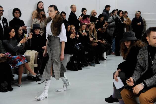 Paris: Anne Sofie Madsen runway.Ready to wear Alternative view. Anne Sofie Madsen runway. Paris fashion week, F W 2017-2018. Ready to wear.  GaetanoxPiazzolla