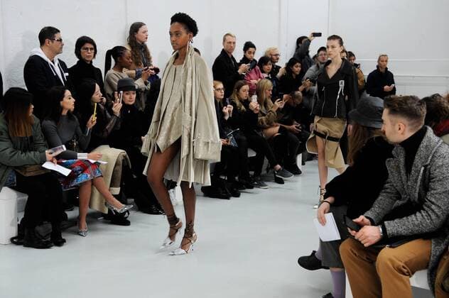 Paris: Anne Sofie Madsen runway.Ready to wear Alternative view. Anne Sofie Madsen runway. Paris fashion week, F W 2017-2018. Ready to wear.  GaetanoxPiazzolla