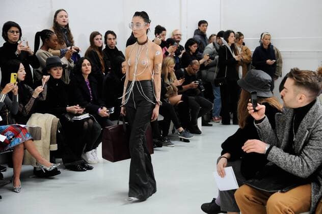 Paris: Anne Sofie Madsen runway.Ready to wear Alternative view. Anne Sofie Madsen runway. Paris fashion week, F W 2017-2018. Ready to wear.  GaetanoxPiazzolla
