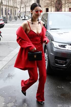 March 1, 2017 - Paris, France - Super Model Bella Hadid seen arriving at Lanvin fashion show in Paris, France, on 1st March 2017. Paris France  - ZUMAn230 20170301_zaa_n230_606 Copyright: xMehdixTaamallahx