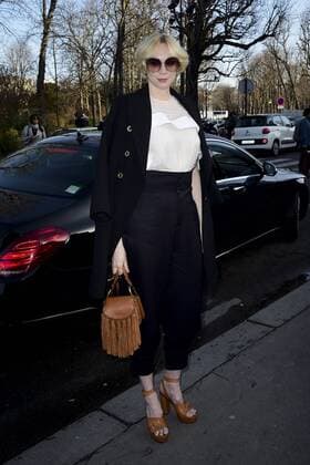 Gwendoline Christie CELEBRITES : Ankunft - Defile Chloe - Paris - 02 03 2017 JBAutissier Panoramic 