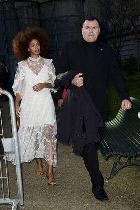 Solange Knowles - soeur de Beyonce CELEBRITES : Ankunft - Defile Chloe - Paris - 02 03 2017 JBAutissier Panoramic 