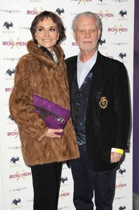 English businessman David Gold and Lesley Manning attend the UK Premiere of Iron Men at the Genesis Cinema in Mile End, London. MARCH 2nd 2017  TSTx17263