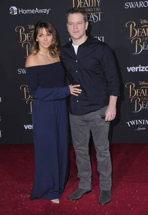 March 2, 2017 - Hollywood, CA, United States - 02 March 2017 - Hollywood, California - Luciana Barroso, Matt Damon. Los Angeles premiere of Disney s Beauty and the Beast held at El Capitan Theatre. Photo Credit: AdMedia Hollywood United States - ZUMAa123 20170302_zaa_a123_133 Copyright: xBirdiexThompsonx