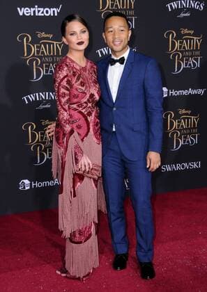 March 2, 2017 - Hollywood, CA, United States - 02 March 2017 - Hollywood, California - Chrissy Teigen, John Legend. Los Angeles premiere of Disney s Beauty and the Beast held at El Capitan Theatre. Photo Credit: AdMedia Hollywood United States - ZUMAa123 20170302_zaa_a123_183 Copyright: xBirdiexThompsonx