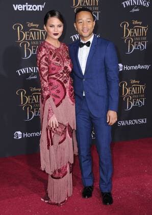 March 2, 2017 - Hollywood, CA, United States - 02 March 2017 - Hollywood, California - Chrissy Teigen, John Legend. Los Angeles premiere of Disney s Beauty and the Beast held at El Capitan Theatre. Photo Credit: AdMedia Hollywood United States - ZUMAa123 20170302_zaa_a123_186 Copyright: xBirdiexThompsonx