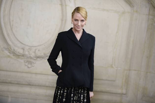 216031 Valentin Paoli Starface 2017-03-03 Paris France Paris Fashion Week. Defile PAP Automne-hiver 2017 DIOR. Arrivees. Paris Fashion Week. Arrivals at Dior Show. Thurman, Uma  Copyright: xValentinxPaolix xStarfacex STAR_216031_044