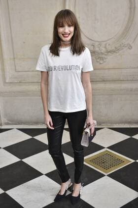 216031 Valentin Paoli Starface 2017-03-03 Paris France Paris Fashion Week. Defile PAP Automne-hiver 2017 DIOR. Arrivees. Paris Fashion Week. Arrivals at Dior Show. Girardot, Ana  Copyright: xValentinxPaolix xStarfacex STAR_216031_061