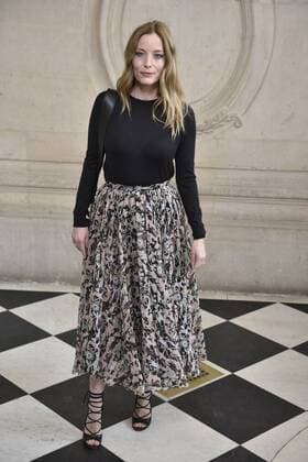 216031 Valentin Paoli Starface 2017-03-03 Paris France Paris Fashion Week. Defile PAP Automne-hiver 2017 DIOR. Arrivees. Paris Fashion Week. Arrivals at Dior Show. de La Falaise, Lucie  Copyright: xValentinxPaolix xStarfacex STAR_216031_082