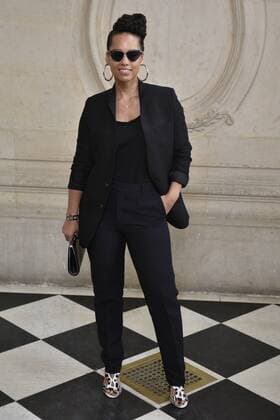 216031 Valentin Paoli Starface 2017-03-03 Paris France Paris Fashion Week. Defile PAP Automne-hiver 2017 DIOR. Arrivees. Paris Fashion Week. Arrivals at Dior Show. Keys, Alicia  Copyright: xValentinxPaolix xStarfacex STAR_216031_128