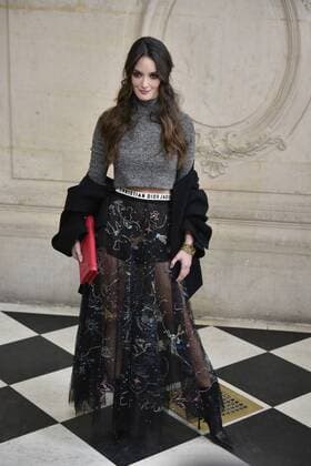 216031 Valentin Paoli Starface 2017-03-03 Paris France Paris Fashion Week. Defile PAP Automne-hiver 2017 DIOR. Arrivees. Paris Fashion Week. Arrivals at Dior Show. Le Bon, Charlotte  Copyright: xValentinxPaolix xStarfacex STAR_216031_149